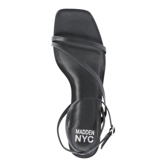 NWT Madden NYC Women’s Black Strappy Heels Size 6 Dress Sandals - Picture 4 of 4